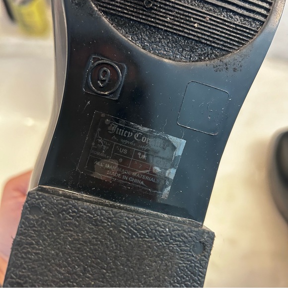 Juicy Couture Women's Rain Boots, Booties, Size 9, Excellent Condition, Black - Picture 2 of 9